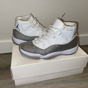 Jordan 11 Retro White and Metallic Silver
